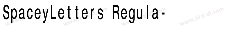 SpaceyLetters Regula字体转换